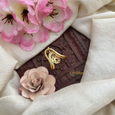 Vriksham Gold Look Alike Floral Vangi Finger Ring-Gold Bead-G20057